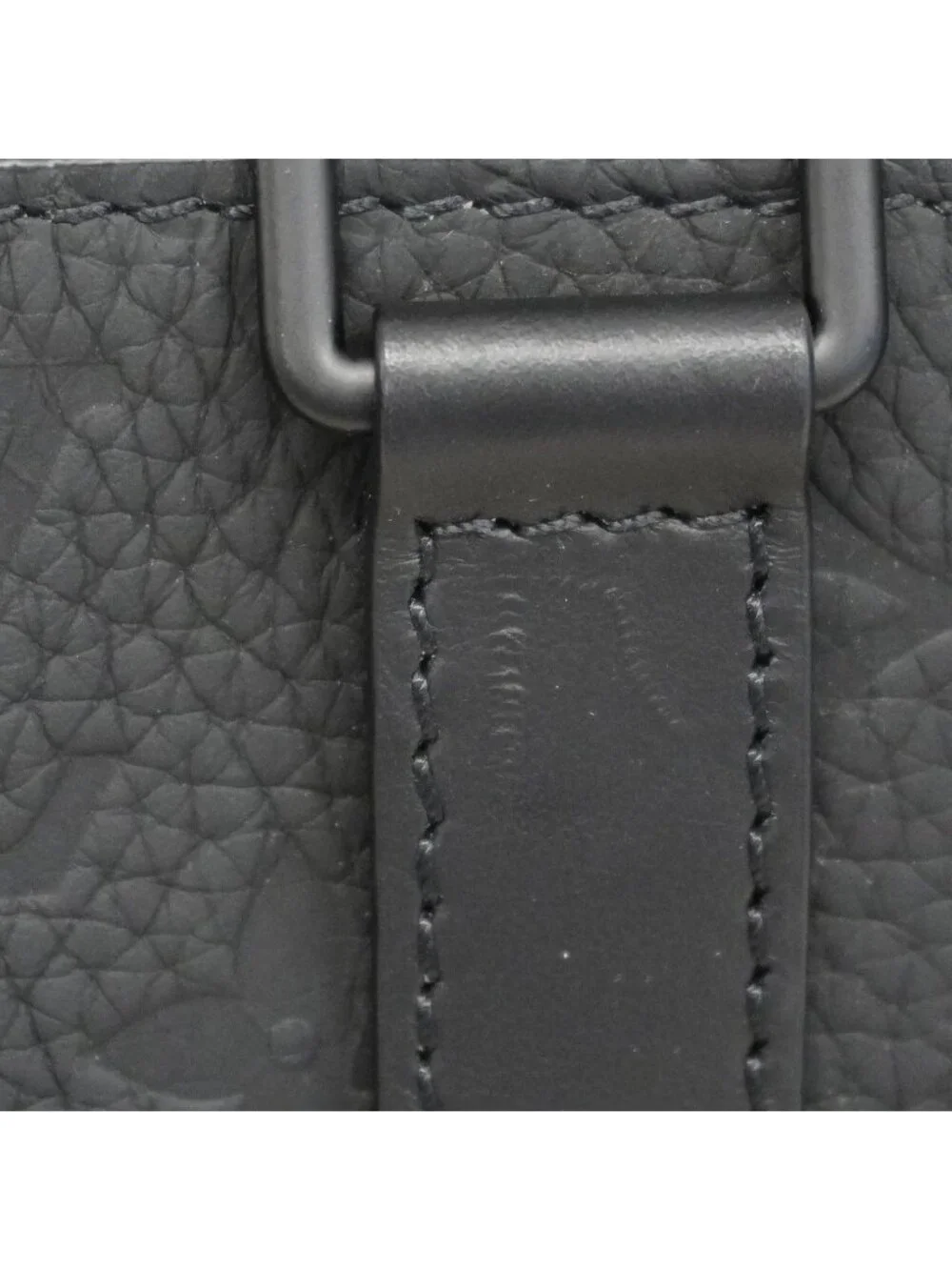 Louis Vuitton Handbag Monogram Taurillon Sac Plat Cross Black 2-Way